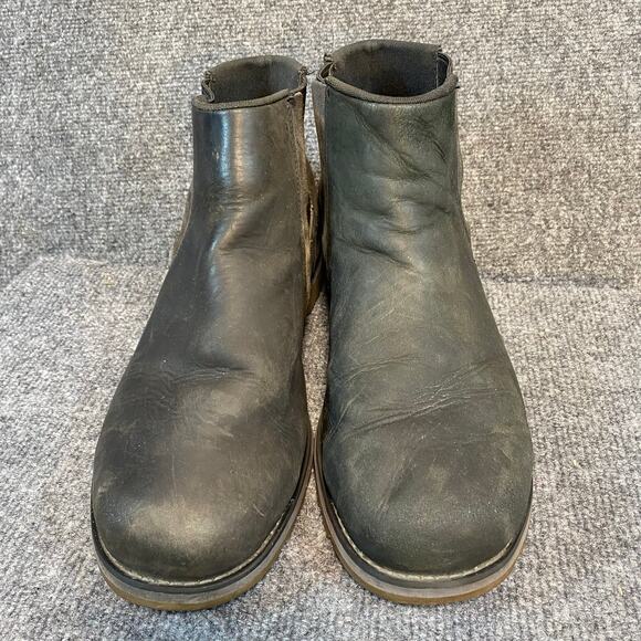 Columbia Marquam Chelsea Waterproof Leather Boots Black BM5996-010 Mens 13 main image 6